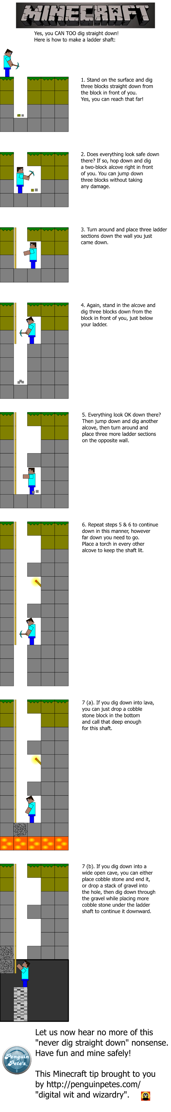 a tutorial on a technique in Minecraft