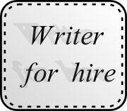 Writer for hire!